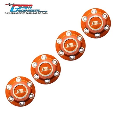 GPM Aluminum Silver Inlay Design Wheel Lock For AXIAL SCX6 Jeep Jlu Trial Honcho - Image 1 of 4