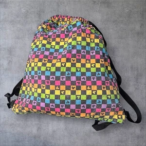 Mochila con cordón icono de Mickey Mouse de los parques de Disney WDW arco iris correas ajustables - Imagen 1 de 10