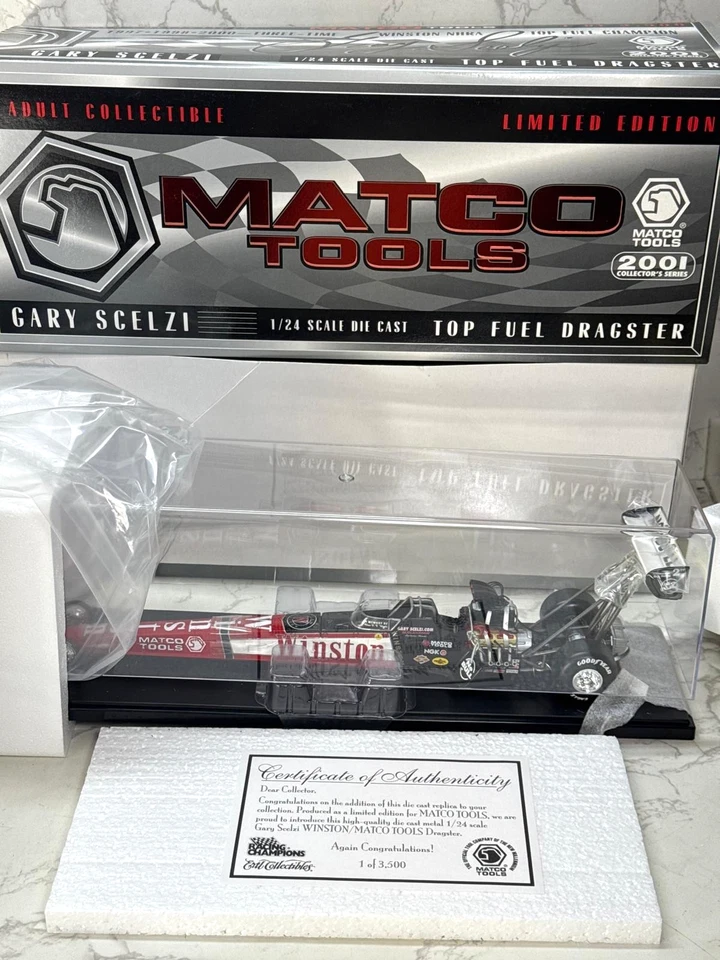 Matco 1:24 Racing Champions 2001 Winston Gary Scelzi Top Fuel Dragster Rojo V Foto 1 de 4