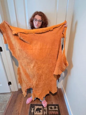 6-8 oz. ELK Full Grain Leather Hide, Taxidermy, Rendezvous, Mountain   Buckskins - Image 1 of 3