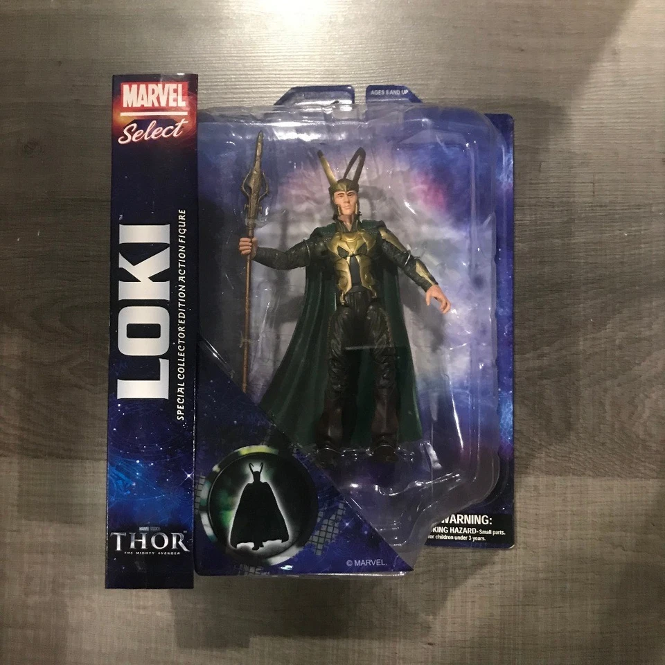Figura de acción Diamond Select Toys Marvel Select Thor Loki Foto 1 de 4