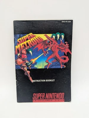 Super Metroid Authentic Original Super Nintendo (SNES, 1994) Manual Only** VG+! - Image 1 of 4