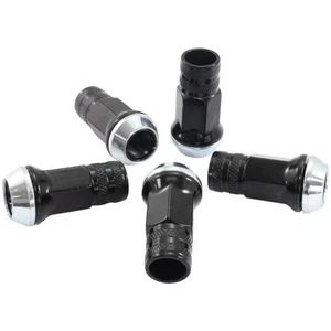 Aeroflow AF3018-3000 Acorn Long Open Black Wheel Nuts - M14 x 1.50mm Pack of 5,  - Picture 1 of 3