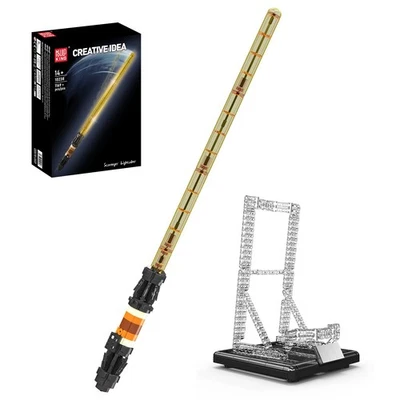 Mould King 10238 Yellow Lightsaber LED Kit Display Building Block Toy Kid - Image 1 of 4