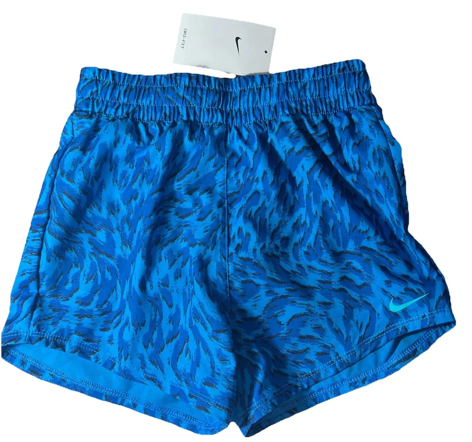 Nike Boys Swiming Trunks Bathing Suit Short Color Blue Patterns Size Small