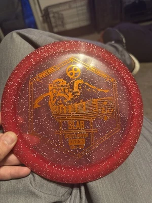 Infinite Discs Slab – Metal Flake Glow C-Blend – Red Sparkle – Orange Foil - Image 1 of 2