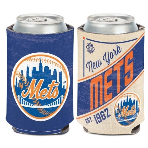 NEW YORK METS COOPERSTOWN COLLECTION SOFT FOAM CAN COOZIE HOLDER COOLER Cover