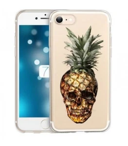 Coque Iphone 7 PLUS Iphone 8 PLUS Mort Ananas vintage tropical transparent - Photo 1 sur 1