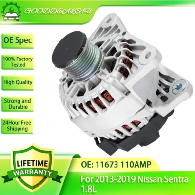 OEM Alternator 110Amp For Nissan Sentra 1.8L l4 Sedan 4-Door 2013-2019 #11673 Foto 1 de 4