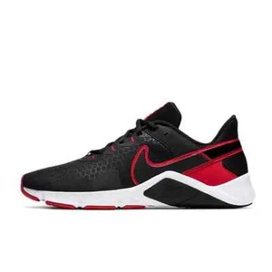 Nike Legend Essential 2 Trainers Shoes Black Red CQ9356 005 All Sizes - Picture 1 of 5