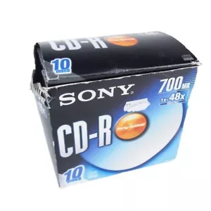 9x Sony CD-R sony optical 700 MB 1 x 48x compatible Factory Sealed - Bild 1 von 4