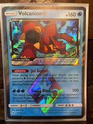 Pokémon TCG Volcanion Prism Star Forbidden Light 31/131 Holo Holo Rare Near Mint - Image 1 of 2