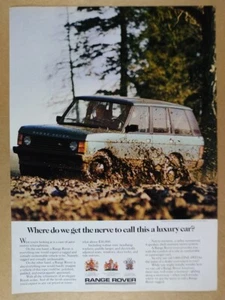 Range Rover Classic 1987 '¿llamas a esto un coche de lujo?' anuncio impreso vintage - Imagen 1 de 1
