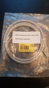 Câble cat 6 Avec connecteur / , U/UTP, gaine PVC Gris, 1m - Picture 1 of 2