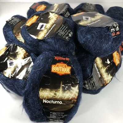 Katia Coleccion Boutique Nocturno Wool Blend Yarn Metallic Accents Lot of 10 - Image 1 of 4
