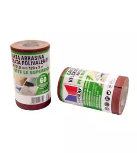 Rotolo carta abrasiva velcrata polivalente grana 320 - Foto 1 di 1