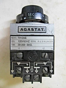 Agastat 7012AE Time Delay Relay - Picture 1 of 3
