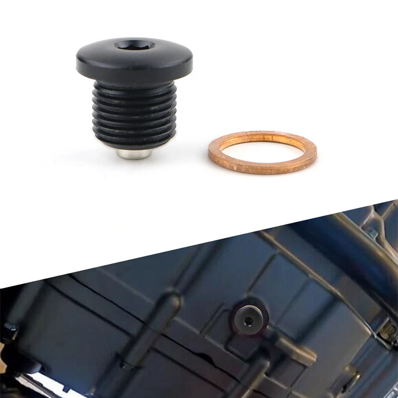 Ajuste para Suzuki A100 1973-1979 M14x1.25 parafuso plugue de drenagem de óleo magnético motocicleta  - Imagem 1 de 4