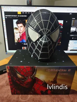 Versión de película de Estados Unidos Spider-Man 1:1 Máscara Hecha a Mano Tocado Casco Juegos con disfraces Halloween Foto 1 de 4