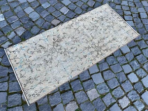 Bohemian runner rug,Turkish rug,Vintage rug,Wool rug,Handmade rug 2,1 x 4,7 ft - Picture 1 of 10