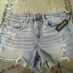 Nuevo con etiquetas Pantalones Cortos Blank NYC Para Mujer Azul Denim The Essex Clásicos Corte Talla 27 - Imagen 1 de 5