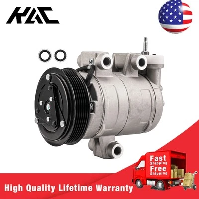 AC A/C Compressor with Clutch For Chevy Equinox Pontiac Torrent 2006-2009 - Imagem 1 de 4