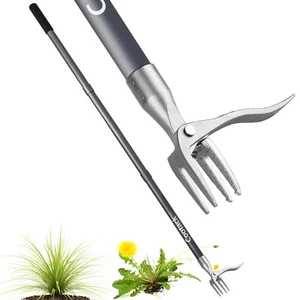 52'' Weed Puller with Long Handle Stand-up Hand Weeder Manual Weeding Tool wi... - Picture 1 of 6