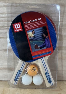 Vintage Wilson Performance Table Tennis Set 2 Paddles 3 Balls New Sealed - Picture 1 of 6