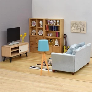 iLAND Sofá Casa de Muñecas con Juego de Muebles de Salón Casa de Muñecas, Casa de Muñecas Fu... - Imagen 1 de 9