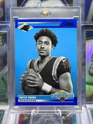 2024 Score COLOR MATCH Numbered /100 Blue SHOWCASE Bryce Young Carolina Panthers — 第 1/2 张图片