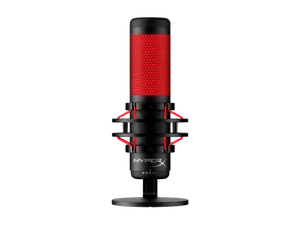 HyperX QuadCast - USB Microphone (Black-Red) - Red Lighting - Afbeelding 1 van 9