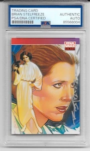 1993 Topps Star Wars Galaxy Brian Stelfreeze PSA DNA Signed AUTO Autograph RARE - Picture 1 of 1