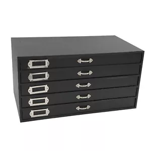 SSWBasics Schmuckaufbewahrung Organizer (Schmuckkästchen), Schwarz Kunstleder 5 Schubladen - Bild 1 von 2