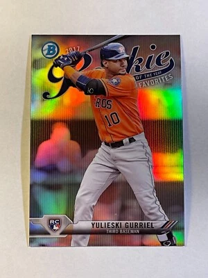 Yulieski Gurriel 2017 Bowman Cromo Novato del Año Favorito RC ROYF-4 Astros Foto 1 de 2