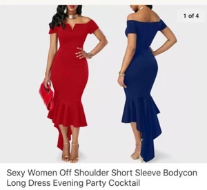 Sexy Vestido de Fiesta/Noche para Mujer Fuera de los Hombros - Imagen 1 de 5