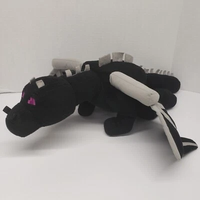 Large 24” Minecraft Mojang Jinx BLACK ENDER DRAGON ~ Plush Stuffed Animal - Image 1 of 4