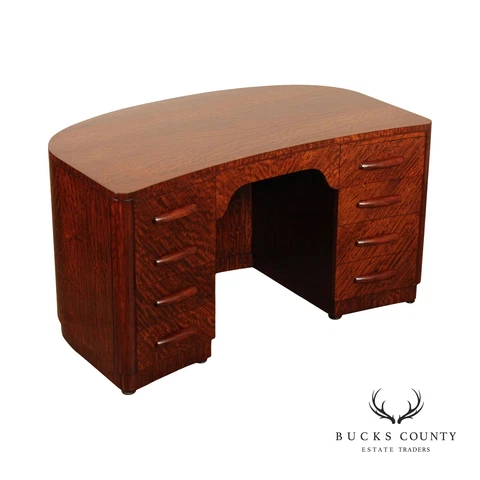Art Deco Executive Writing Desk Cover