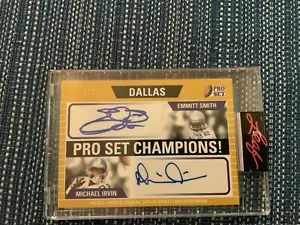 True 1/1 Emmit Smith Goat/michael Irvin #dallas Dynasty Sealed Case - Picture 1 of 2