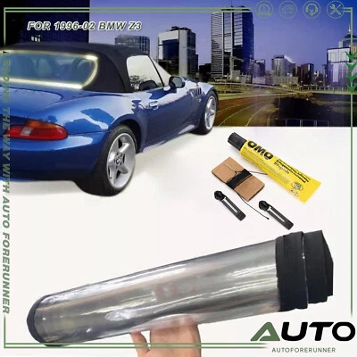 Plastic Rear Window For 1996-02 BMW Z3 transparent Fold 54318401027 163701403782 Foto 1 de 4