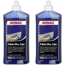 Produktbild - 2 x SONAX Polish & Wax Color NanoPro blau Farbpolitur Lackpolitur Lackpflege