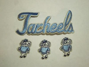 4 University of North Carolina Teer Heels Patch Lot 3 Mini Widder & Name - Lot #5 - Bild 1 von 5