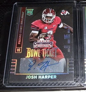 JOSH HARPER 2015 Panini Contenders BOWL TICKET Auto Autograph Rookie #90/99 - Picture 1 of 2