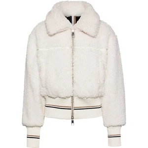 BOSS Jatedy Women Bomber style Jacket Contrast Stripes in White - Size 4 / 26 - Picture 1 of 14