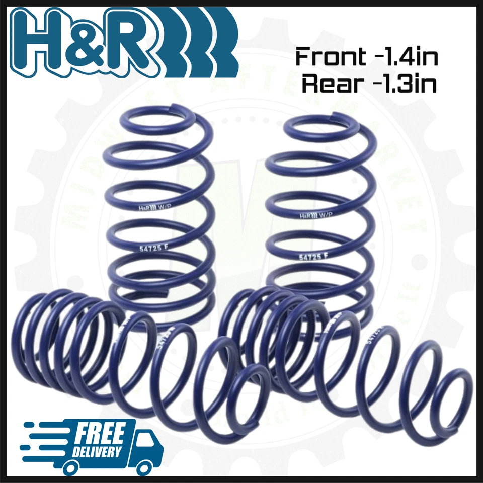 Muelles reductores deportivos delanteros y traseros H&R | Se adapta a Pontiac G8 2008-2009  Foto 1 de 2