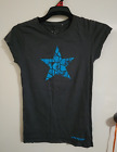 Womens Converse Brand Khaki Green, Blue Star Logo, Top / T-Shirt , Size Small
