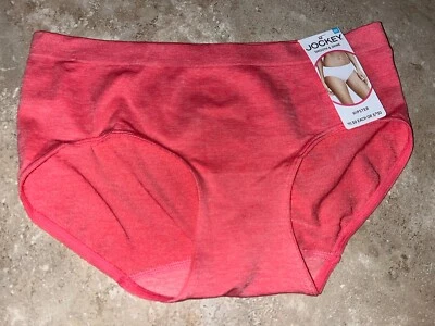 Nwt JOCKEY Comfies Matte SMOOTH & SHINE HIPSTER Panty Heathered Pink Sm/5 #2187 - Image 1 of 2