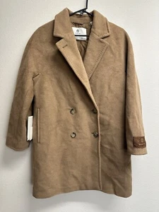 NWT Aritzia Babaton The Slouch Coat Camel Hair/ Virgin Wool Size Small - Picture 1 of 11