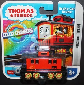 Fisher-Price Thomas Friends FRENO AUTO BRUNO- CAMBIA COLORE Collezione Metallo NUOVO - Foto 1 di 2