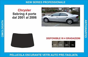 pellicole oscuranti vetri compatibili con chrysler sebring 4p dal 2001-06 lunott - Imagen 1 de 1