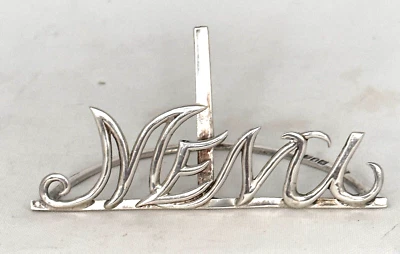 Portatarjetas de menú de plata esterlina Mappin & Webb - Londres 1902 Foto 1 de 4